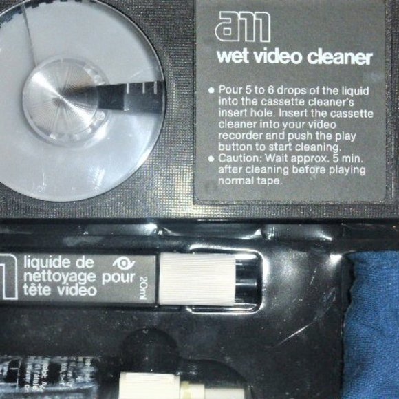 Beta Machine Video & TV CLEANING Set Vhs Tapes Vintage Beta Tape Vintage TV - Picture 5 of 7